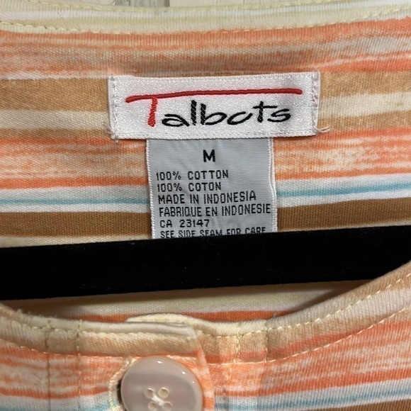 Talbots Short Sleeve Long Dress with Buttons, Size M - Picture 5 of 10